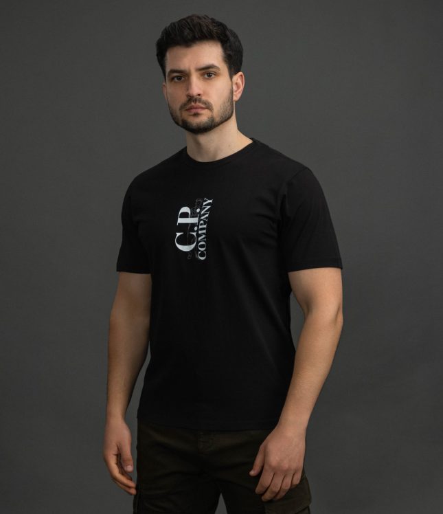 Чоловіча футболка C.P. COMPANY CMTS084A 005100W COL:999, колір чорний | Ціна 5499 грн, фото 1