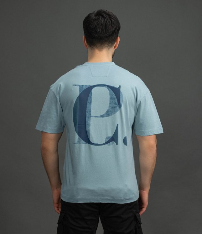 Чоловіча футболка C.P. COMPANY CMTS087A 005100W COL:809, колір блакитний | Ціна 4399 грн, фото 6