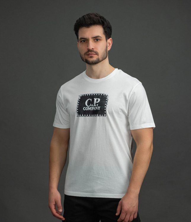 Чоловіча футболка C.P. COMPANY CMTS723A 005100W COL:103, колір білий | Ціна 4999 грн, фото 1
