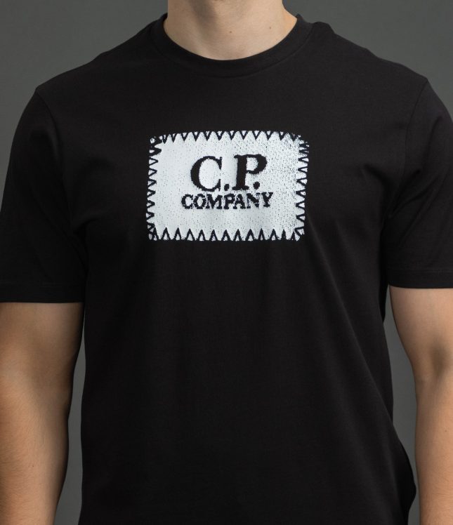 Чоловіча футболка C.P. COMPANY CMTS723A 005100W COL:999, колір чорний | Ціна 4999 грн, фото 3
