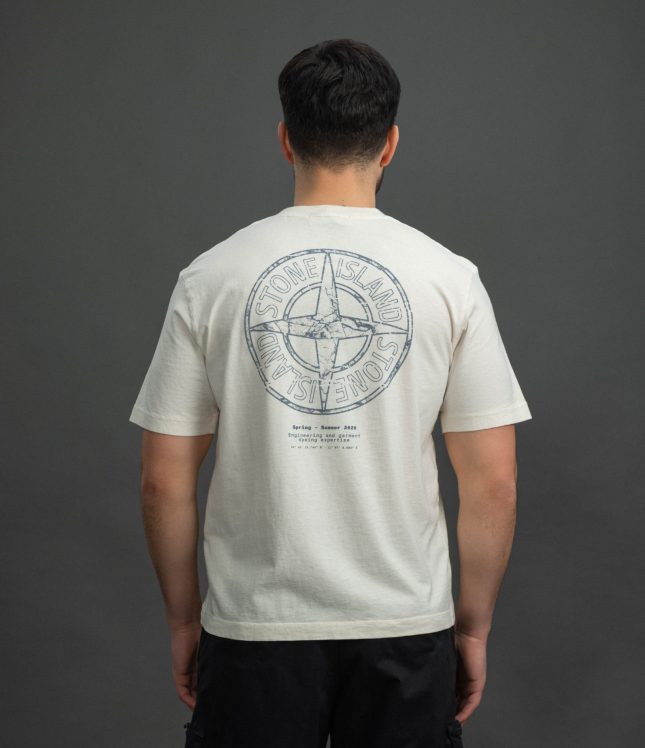 Чоловіча футболка STONE ISLAND 152100001-S0285 V0093, колір бежевий | Ціна 9999 грн, фото 6
