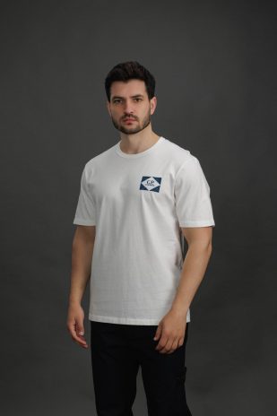 Чоловіча футболка C.P. COMPANY CMTS267A 110656W COL:103, колір білий
