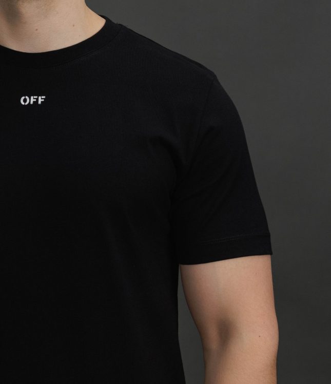Чоловіча футболка OFF-WHITE OMAA027F25JER008 1001, колір чорний | Ціна 15999 грн, фото 4