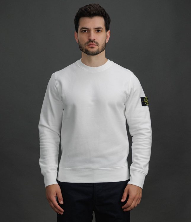 Чоловічий світшот STONE ISLAND 156100060-S0051 V0001, колір білий | Ціна 15499 грн, фото 2