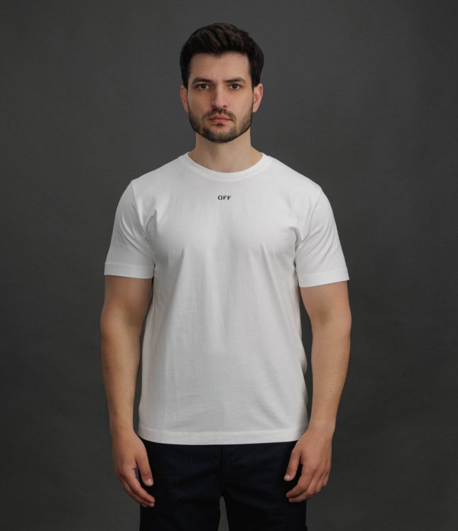 Чоловіча футболка OFF-WHITE OMAA027F25JER005 0110, колір білий | Ціна 16999 грн, фото 2