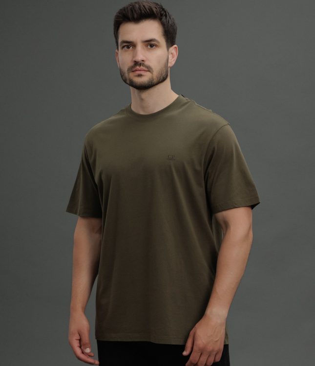 Чоловіча футболка C.P. COMPANY CMTS725A 005100W COL:683, колір зелений | Ціна 4999 грн, фото 1