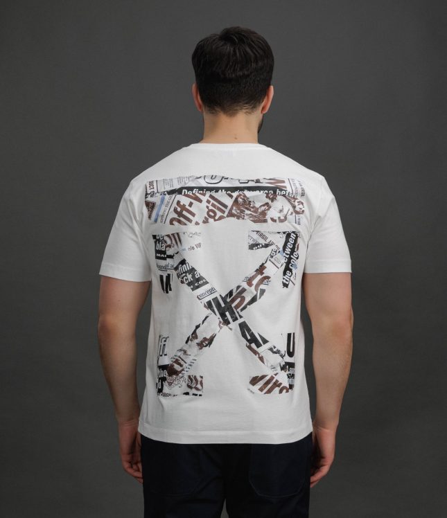 Чоловіча футболка OFF-WHITE OMAA027F25JER005 0110, колір білий | Ціна 16999 грн, фото 6