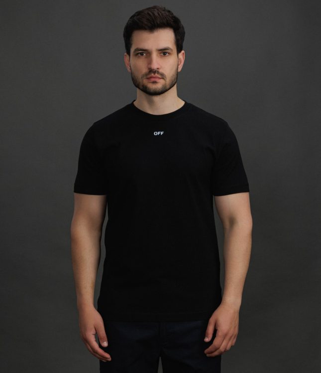 Чоловіча футболка OFF-WHITE OMAA027F25JER008 1001, колір чорний | Ціна 15999 грн, фото 2