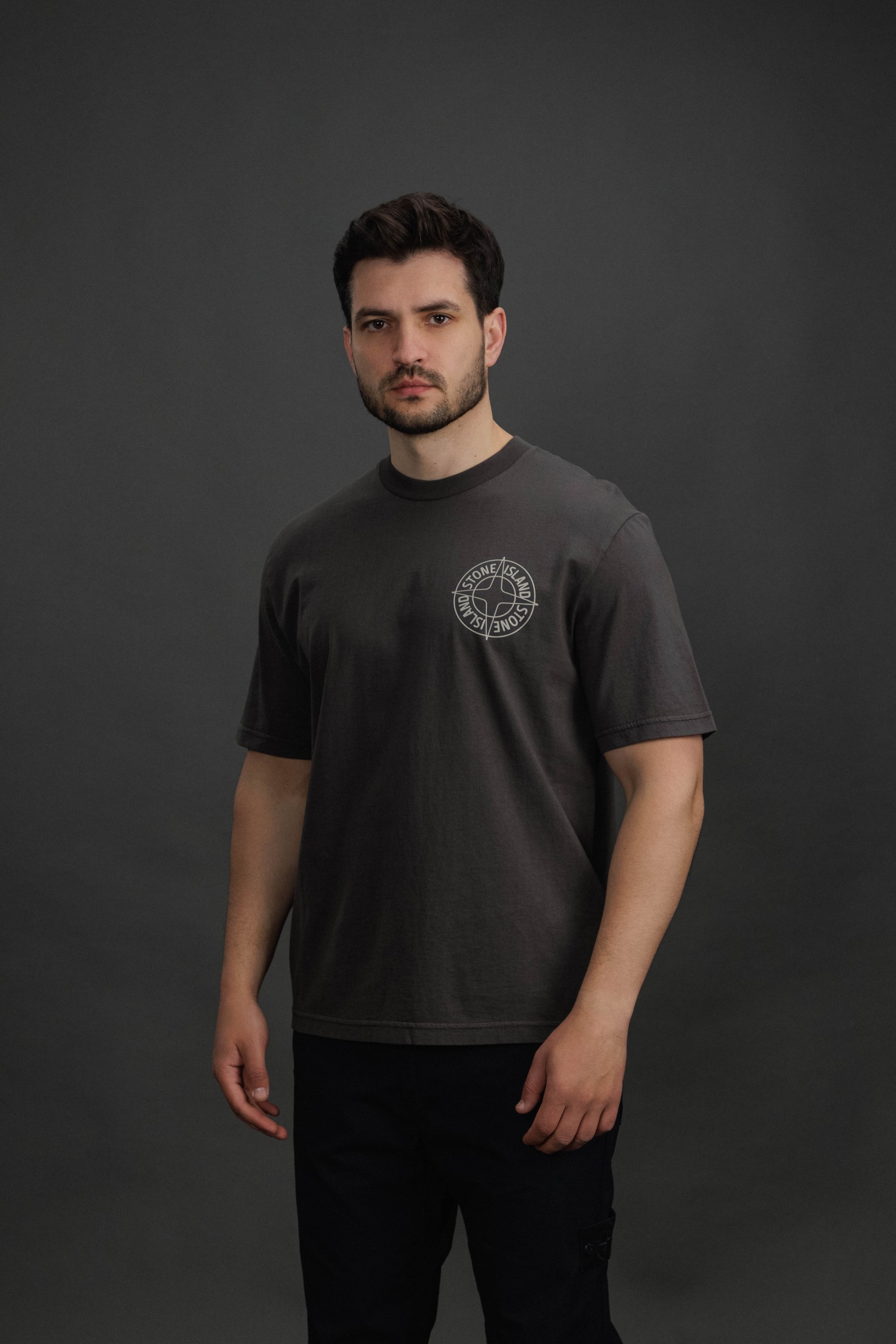 Чоловіча футболка STONE ISLAND 152100001-S0284 V0065, колір сірий