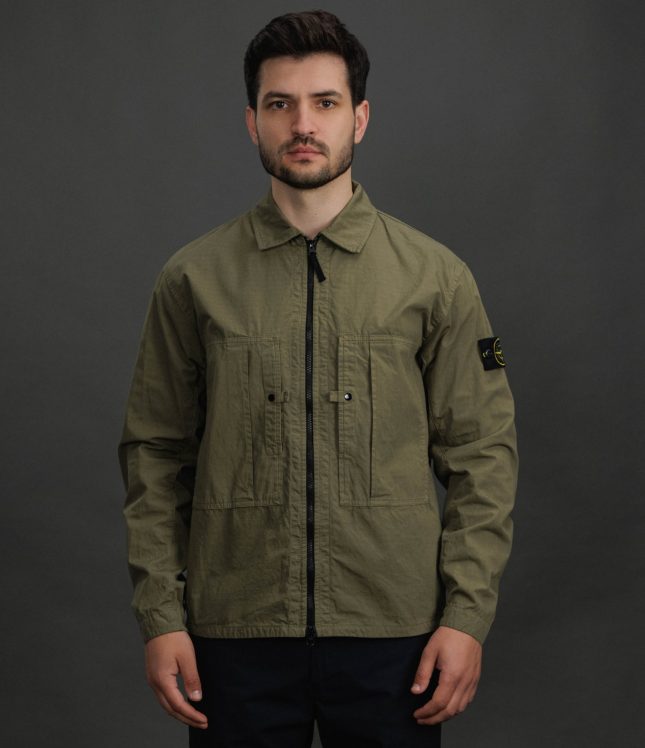 Чоловічий оверширт STONE ISLAND 151200005-S0298 V005G, колір зелений | Ціна 27499 грн, фото 2