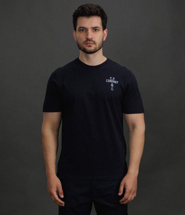 Чоловіча футболка C.P. COMPANY CMTS174A 110579W COL:888, колір синій | Ціна 6499 грн, фото 2