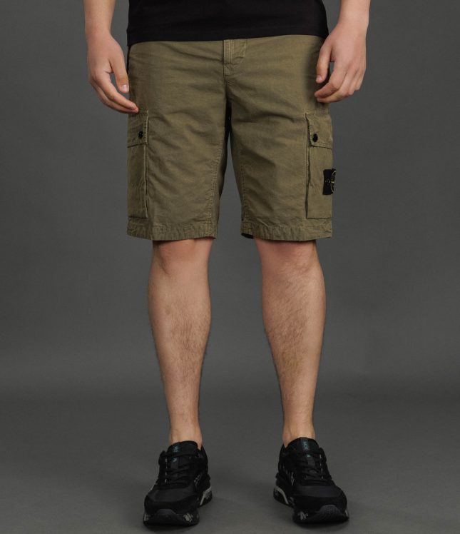 Чоловічі шорти STONE ISLAND 15L100019-S00WA V015G, колір зелений | Ціна 14399 грн, фото 2