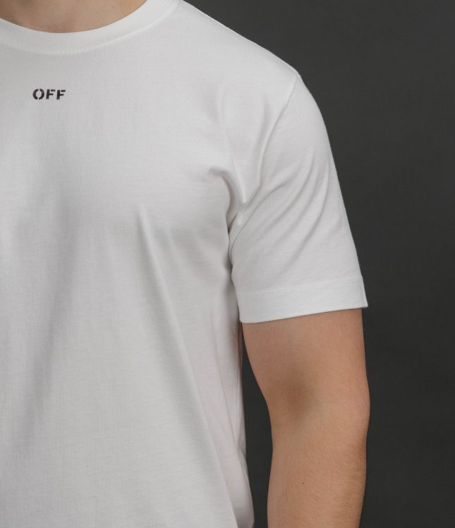 Чоловіча футболка OFF-WHITE OMAA027F25JER005 0110, колір білий | Ціна 16999 грн, фото 4