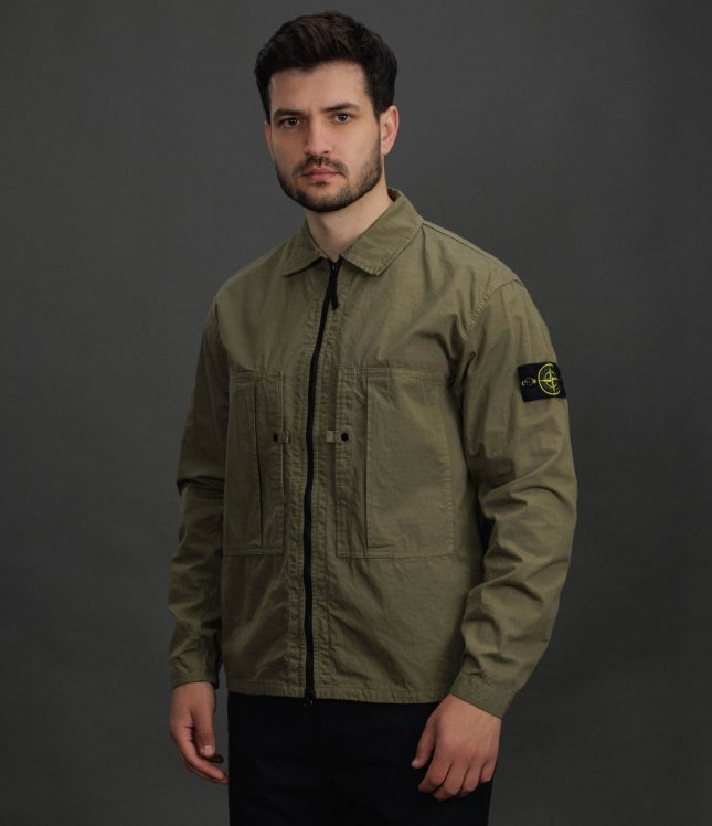 Чоловічий оверширт STONE ISLAND 151200005-S0298 V005G, колір зелений | Ціна 27499 грн, фото 1