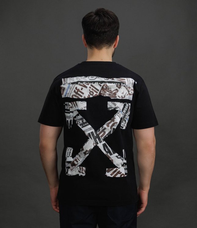 Чоловіча футболка OFF-WHITE OMAA027F25JER005 1001, колір чорний | Ціна 16999 грн, фото 6