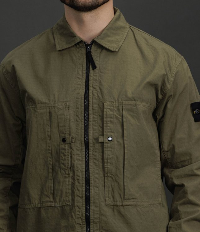 Чоловічий оверширт STONE ISLAND 151200005-S0298 V005G, колір зелений | Ціна 27499 грн, фото 3