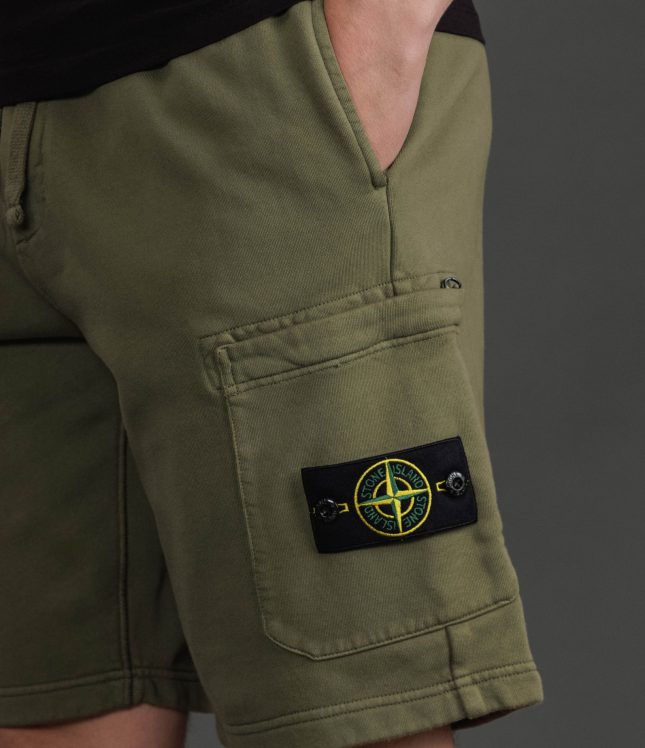 Чоловічі шорти STONE ISLAND 156200011-S0051 V005G, колір зелений | Ціна 11999 грн, фото 4