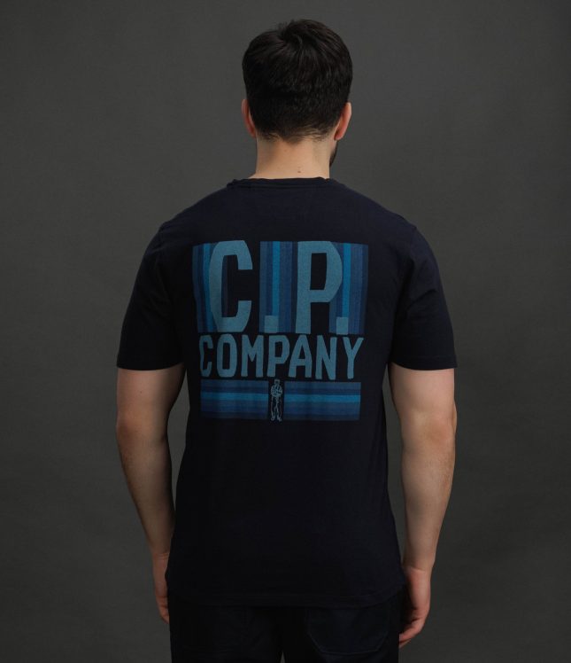 Чоловіча футболка C.P. COMPANY CMTS174A 110579W COL:888, колір синій | Ціна 6499 грн, фото 5