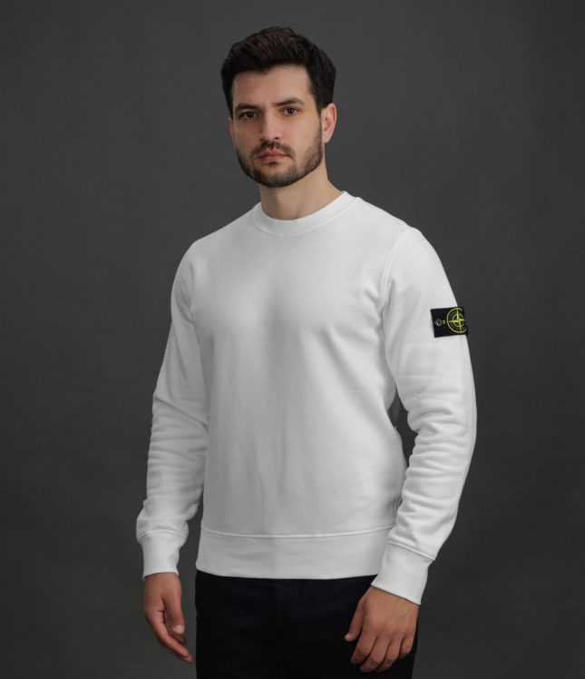 Чоловічий світшот STONE ISLAND 156100060-S0051 V0001, колір білий | Ціна 15499 грн, фото 1