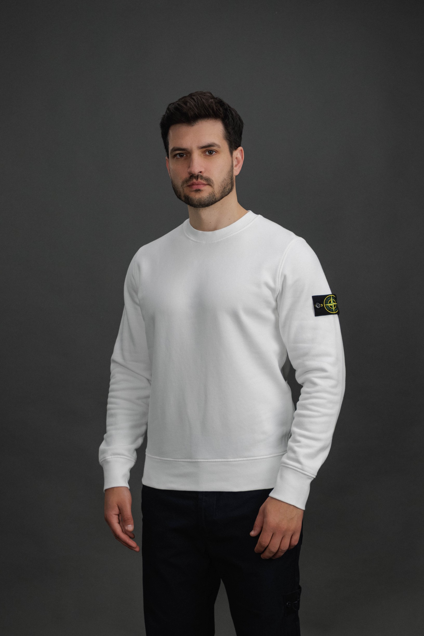 Чоловічий світшот STONE ISLAND 156100060-S0051 V0001, колір білий