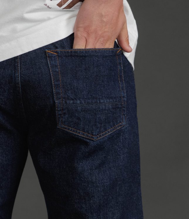 Чоловічі штани STONE ISLAND INDIGO DENIM-RINSED STRAIGHT 14J100005-S00J7 VJ201, колір синій | Ціна 20499 грн, фото 6
