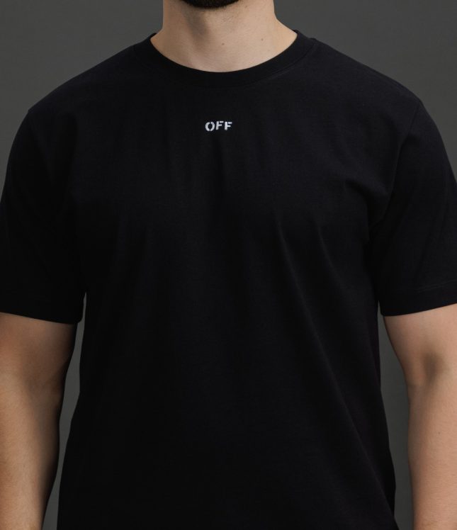 Чоловіча футболка OFF-WHITE OMAA027F25JER005 1001, колір чорний | Ціна 16999 грн, фото 3