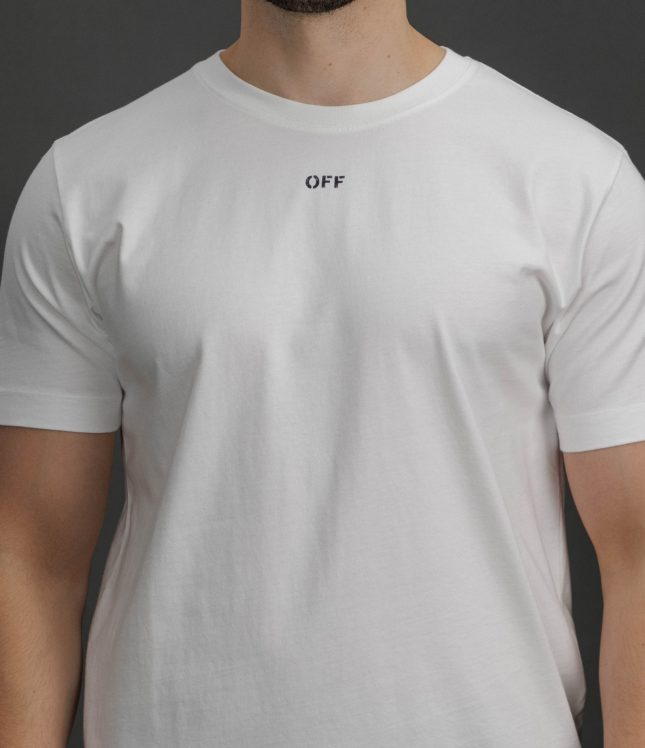 Чоловіча футболка OFF-WHITE OMAA027F25JER005 0110, колір білий | Ціна 16999 грн, фото 3
