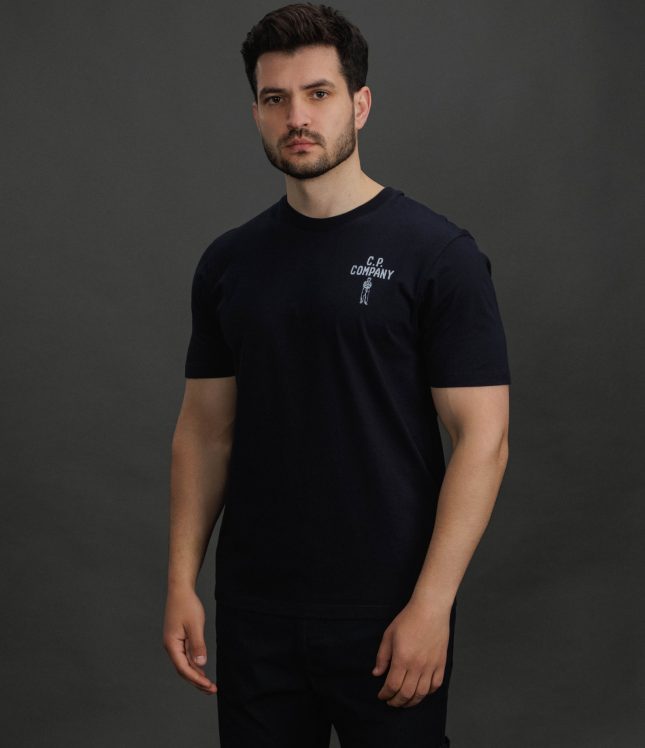 Чоловіча футболка C.P. COMPANY CMTS174A 110579W COL:888, колір синій | Ціна 6499 грн, фото 1