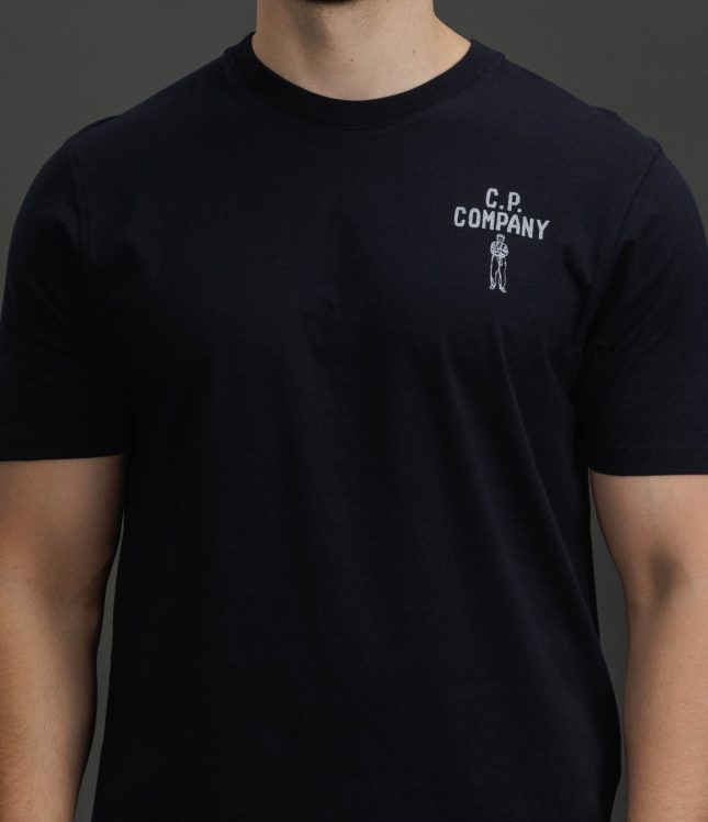 Чоловіча футболка C.P. COMPANY CMTS174A 110579W COL:888, колір синій | Ціна 6499 грн, фото 3