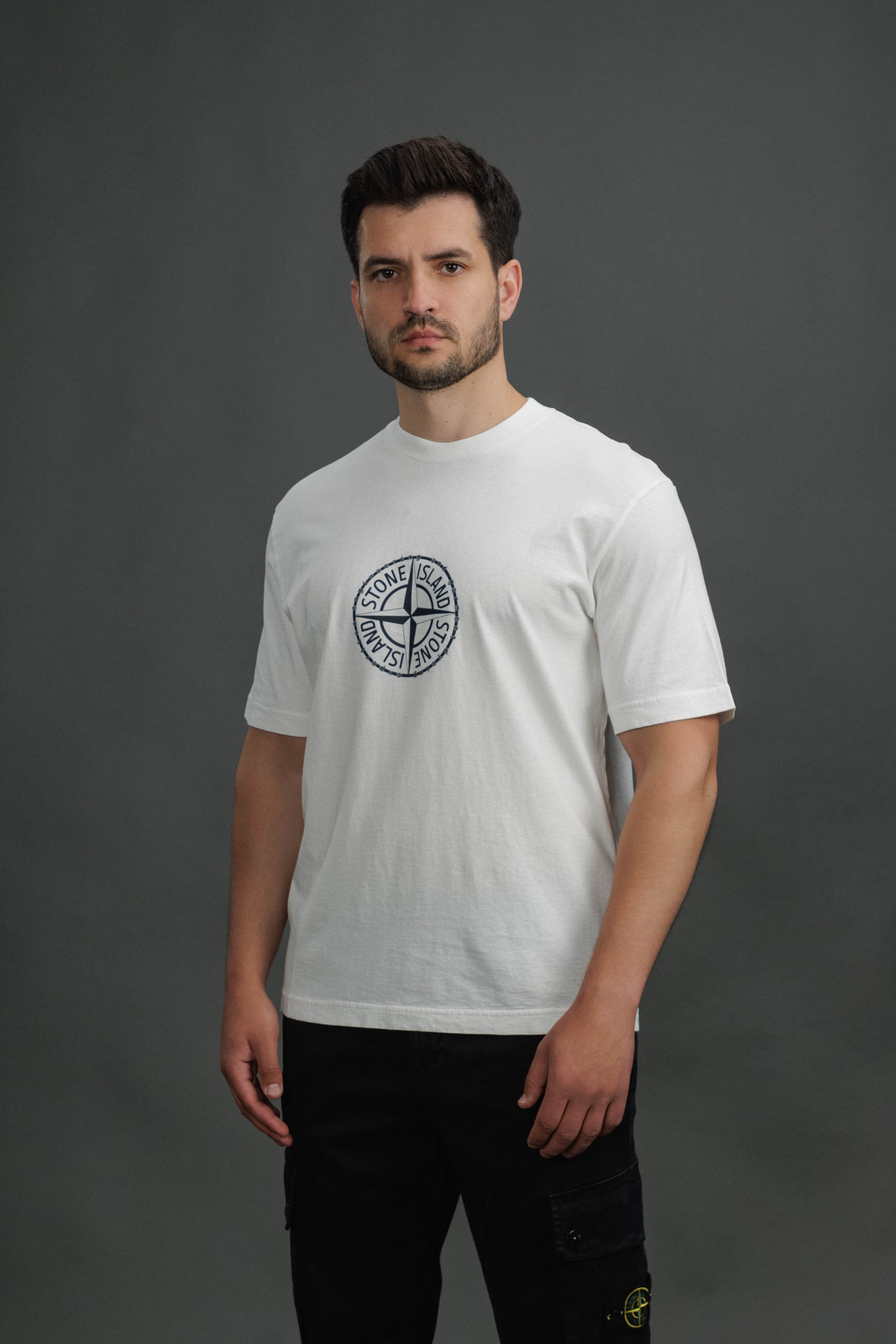Чоловіча футболка STONE ISLAND 152100001-S0362 V0001, колір білий
