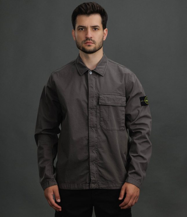 Чоловічий оверширт STONE ISLAND 151200013-S0A10 V0065, колір сірий | Ціна 27499 грн, фото 2