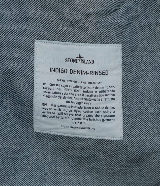 Чоловічий оверширт STONE ISLAND INDIGO DENIM-RINSED BLEACHED 144100006-S00J7 VJ201, колір синій | Ціна 35499 грн, фото 7