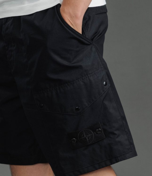 Чоловічі шорти STONE ISLAND 15L100004-S0F01 V0029, колір чорний | Ціна 23999 грн, фото 4