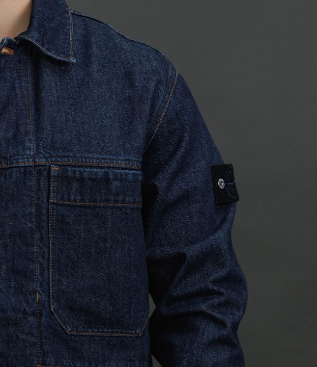 Чоловічий оверширт STONE ISLAND INDIGO DENIM-RINSED BLEACHED 144100006-S00J7 VJ201, колір синій | Ціна 35499 грн, фото 5
