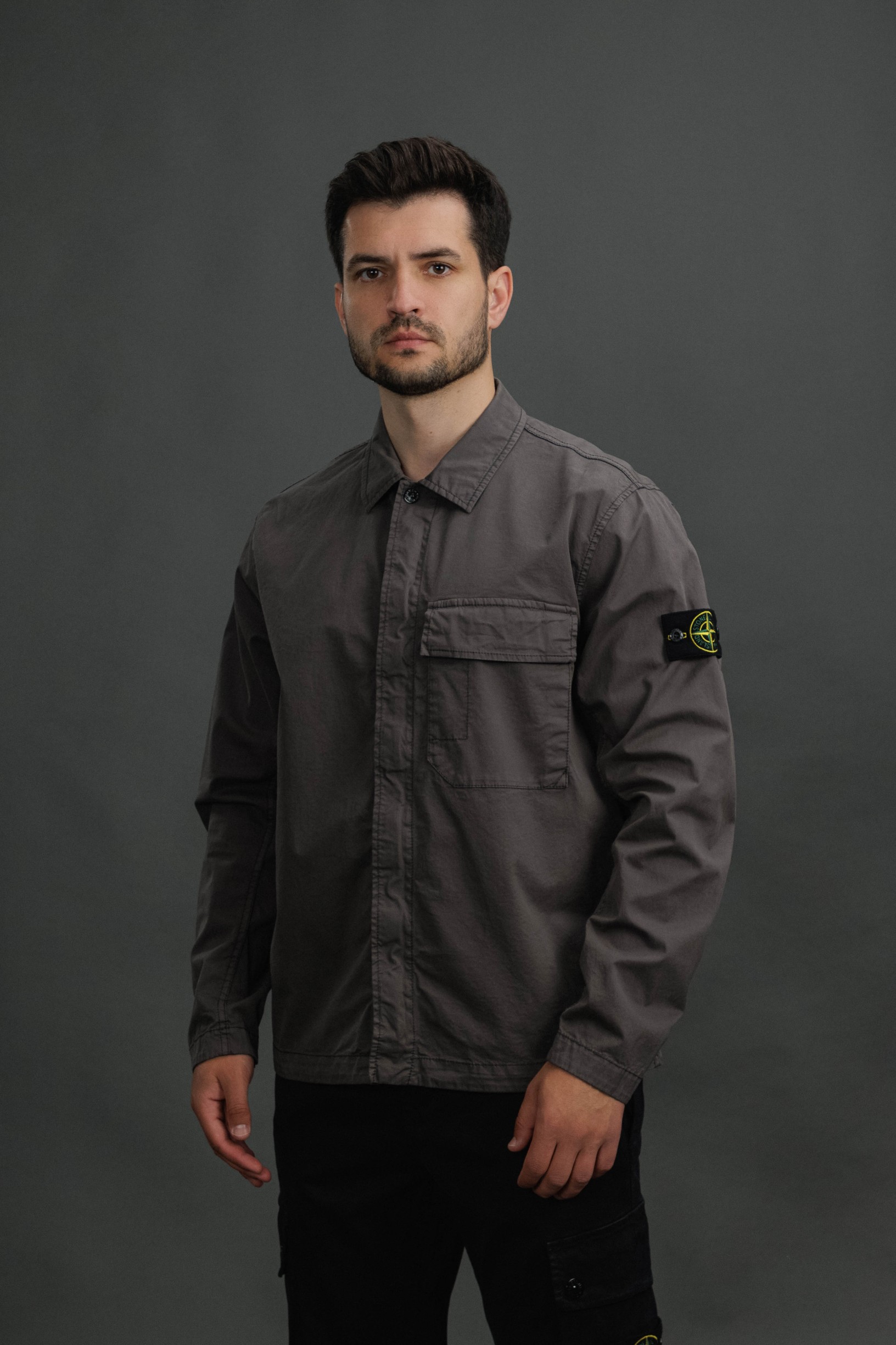 Чоловічий оверширт STONE ISLAND 151200013-S0A10 V0065, колір сірий