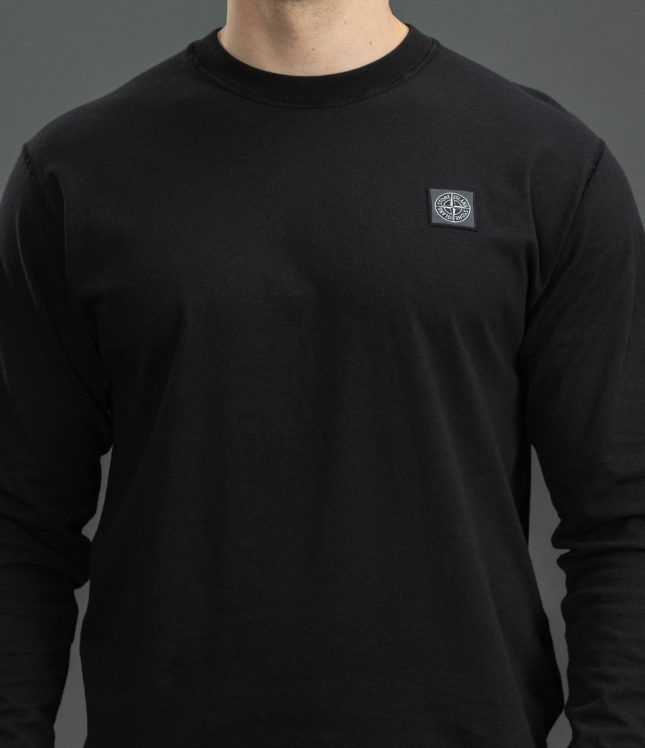 Чоловічий лонгслів STONE ISLAND 152100030-S0057 V0029, колір чорний | Ціна 8399 грн, фото 3