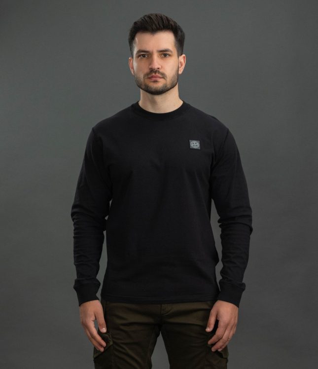 Чоловічий лонгслів STONE ISLAND 152100030-S0057 V0029, колір чорний | Ціна 8399 грн, фото 2