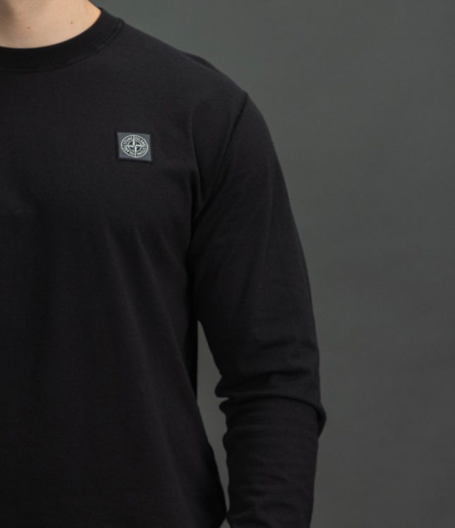 Чоловічий лонгслів STONE ISLAND 152100030-S0057 V0029, колір чорний | Ціна 8399 грн, фото 4