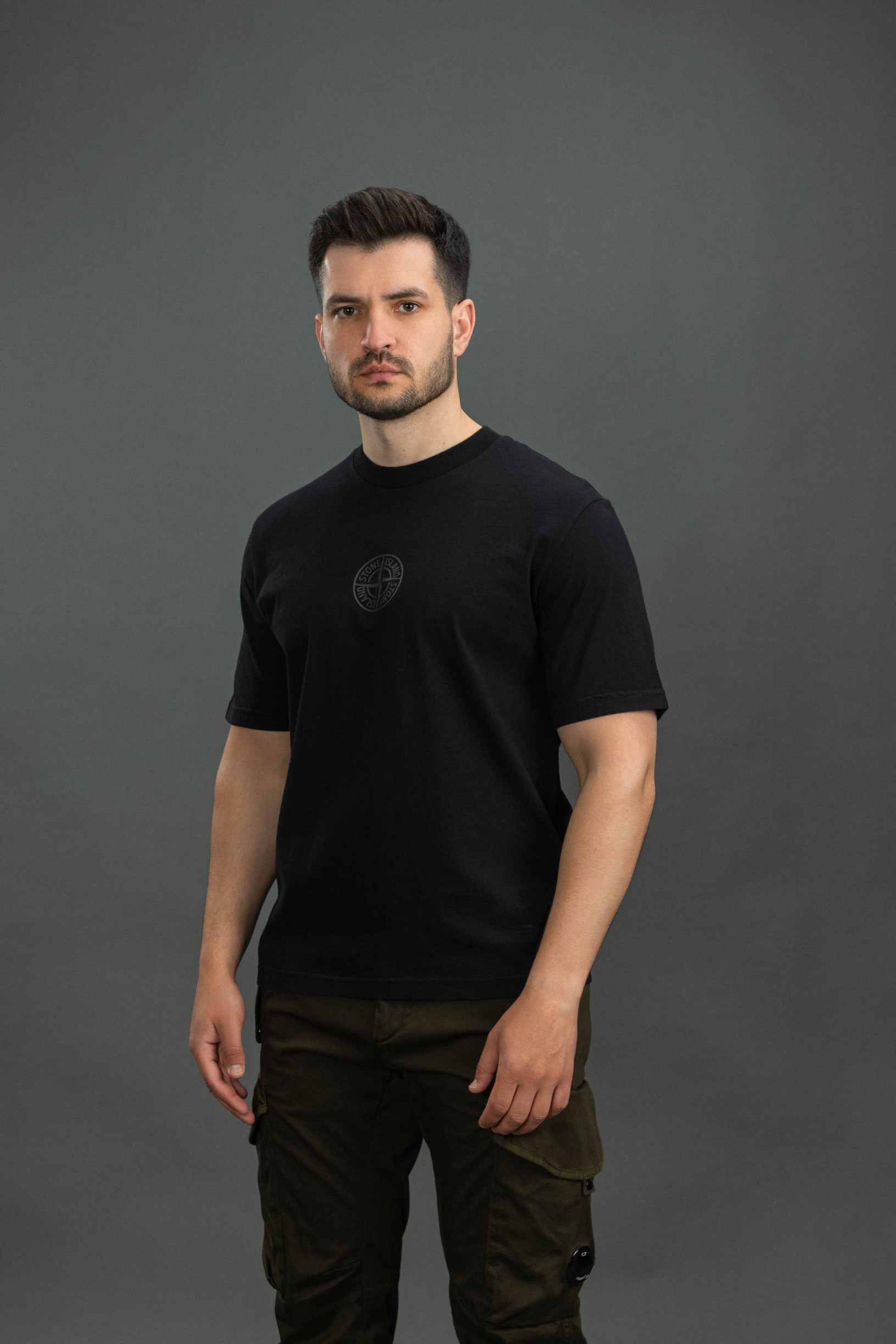 Чоловіча футболка STONE ISLAND 152100001-S0E14 V0029, колір чорний
