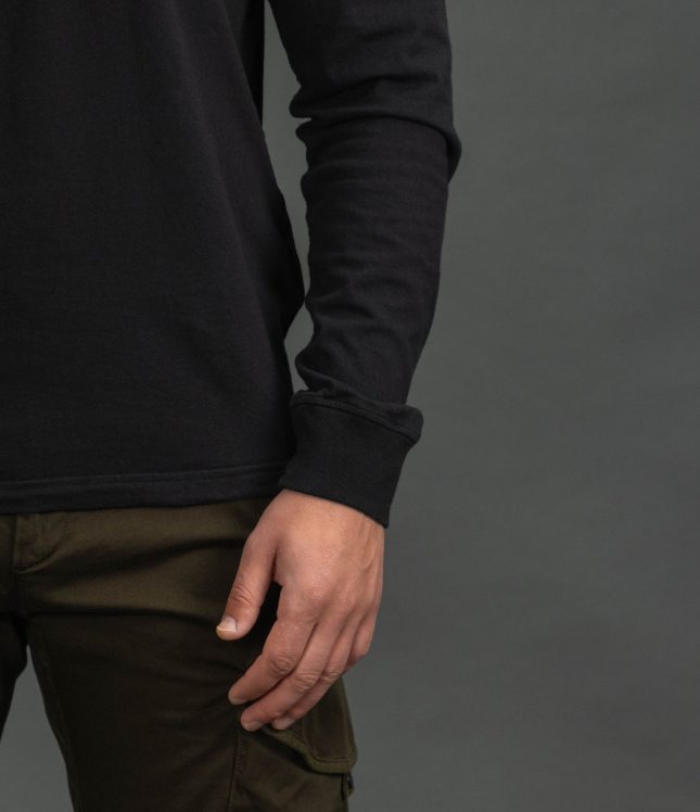 Чоловічий лонгслів STONE ISLAND 152100030-S0057 V0029, колір чорний | Ціна 8399 грн, фото 5