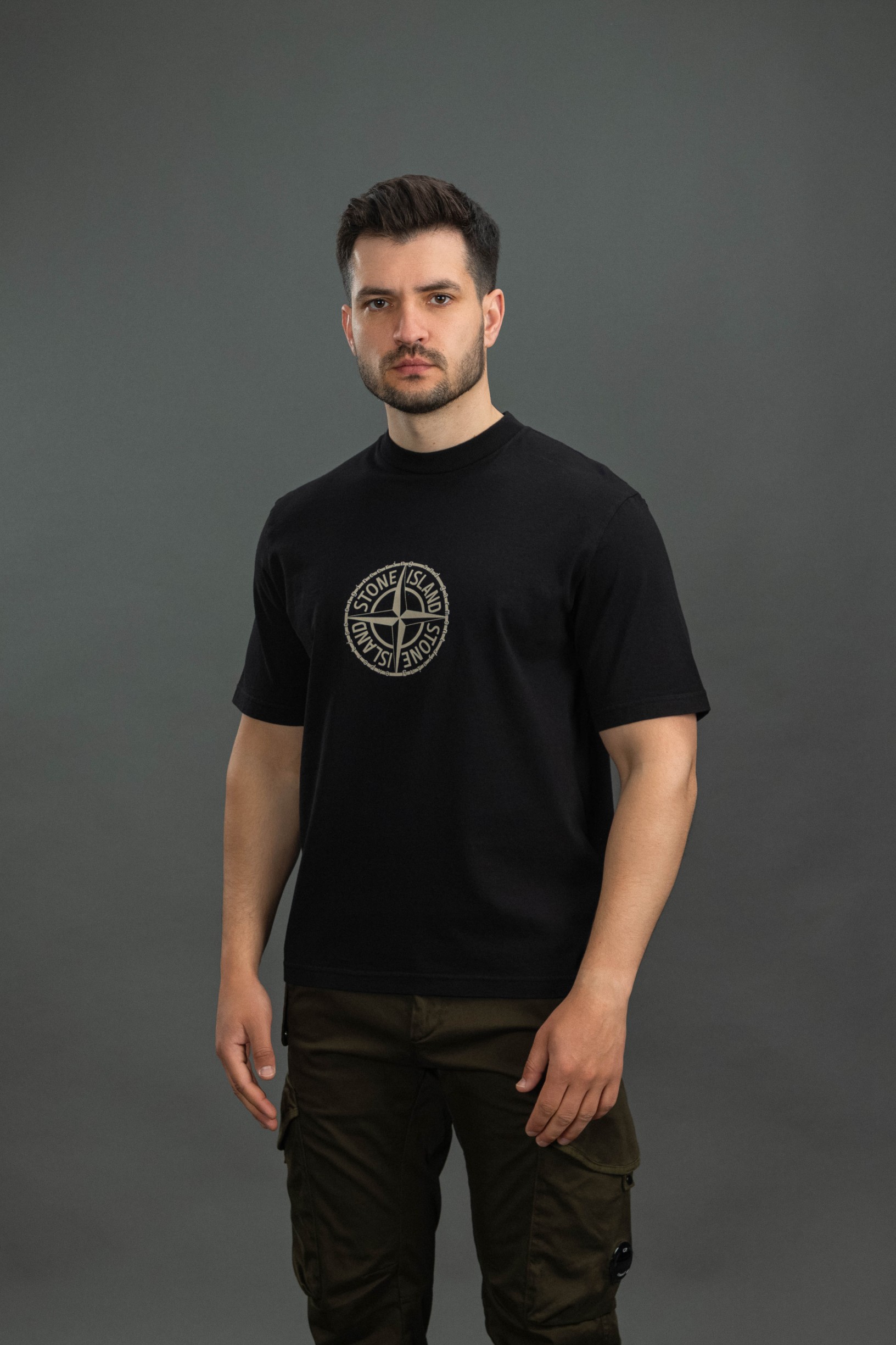 Чоловіча футболка STONE ISLAND L1S152100001-S0362 V0029, колір чорний