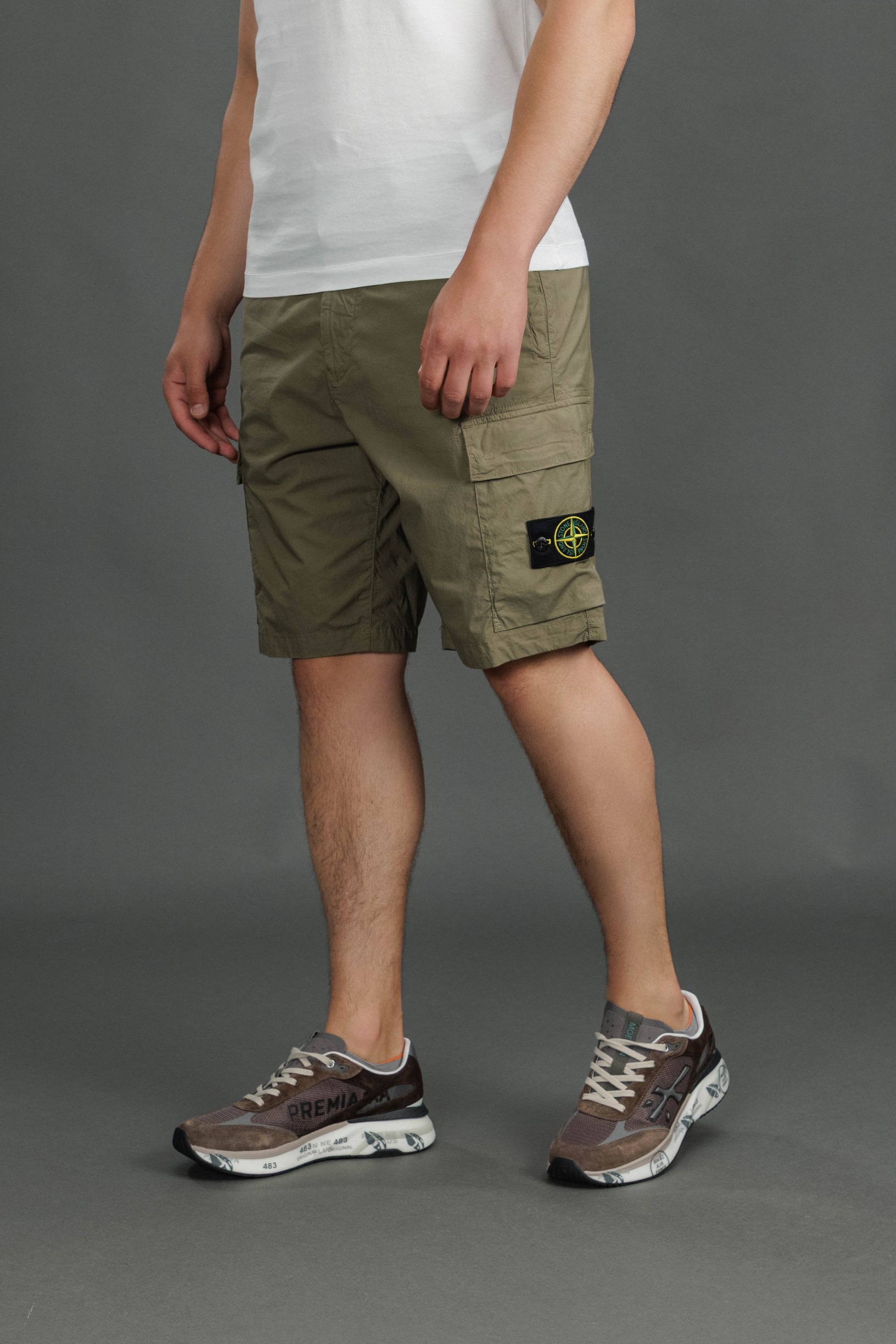 Чоловічі шорти STONE ISLAND 15L100020-S0003 V005G, колір зелений