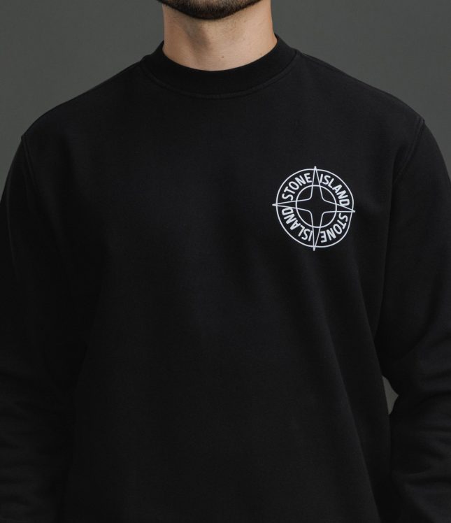 Чоловічий світшот STONE ISLAND 156100001-S0283 V0029, колір чорний | Ціна 17999 грн, фото 3