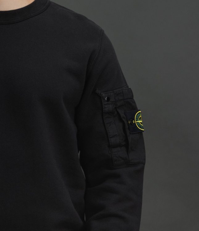 Чоловічий світшот STONE ISLAND 156100019-S0410 V0029, колір чорний | Ціна 19999 грн, фото 4