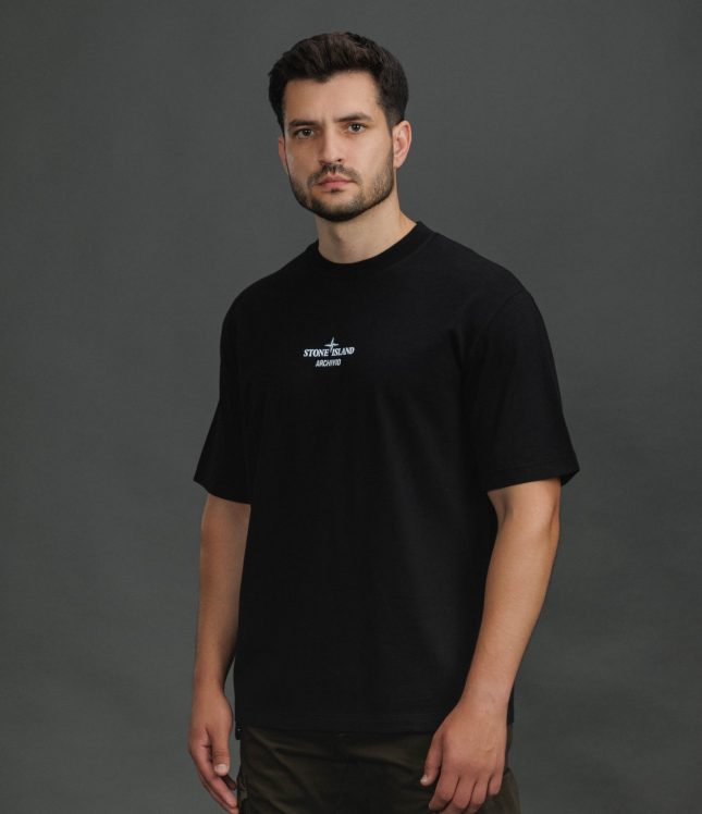 Чоловіча футболка STONE ISLAND ARCHIVIO 152100023-S0091 V0029, колір чорний | Ціна 11499 грн, фото 1