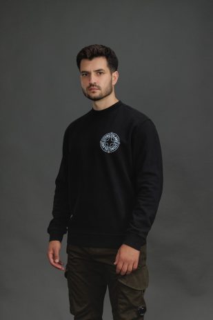 Чоловічий світшот STONE ISLAND 156100001-S0283 V0029, колір чорний
