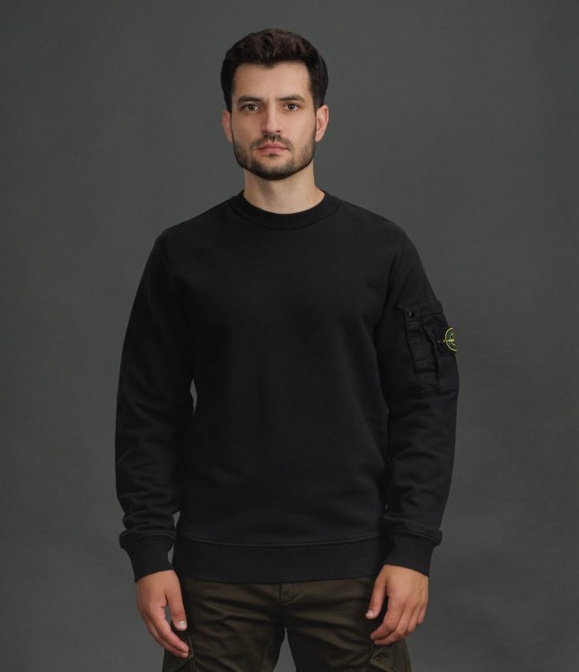 Чоловічий світшот STONE ISLAND 156100019-S0410 V0029, колір чорний | Ціна 19999 грн, фото 2