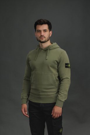 Чоловіче худі STONE ISLAND 156100062-S0051 V005G, колір зелений