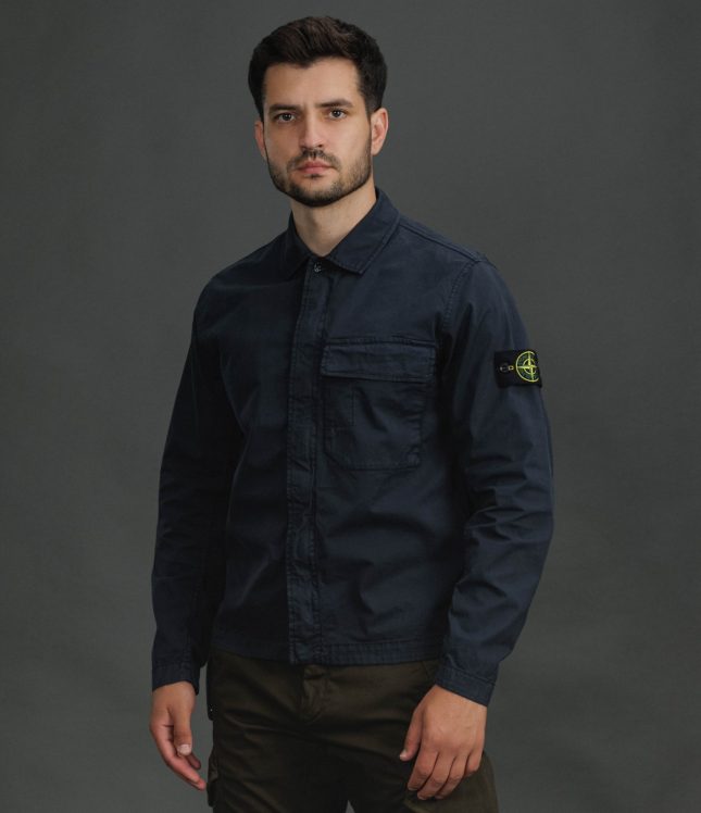 Чоловічий оверширт STONE ISLAND 151200013-S0A10 V0020, колір синій | Ціна 27499 грн, фото 1