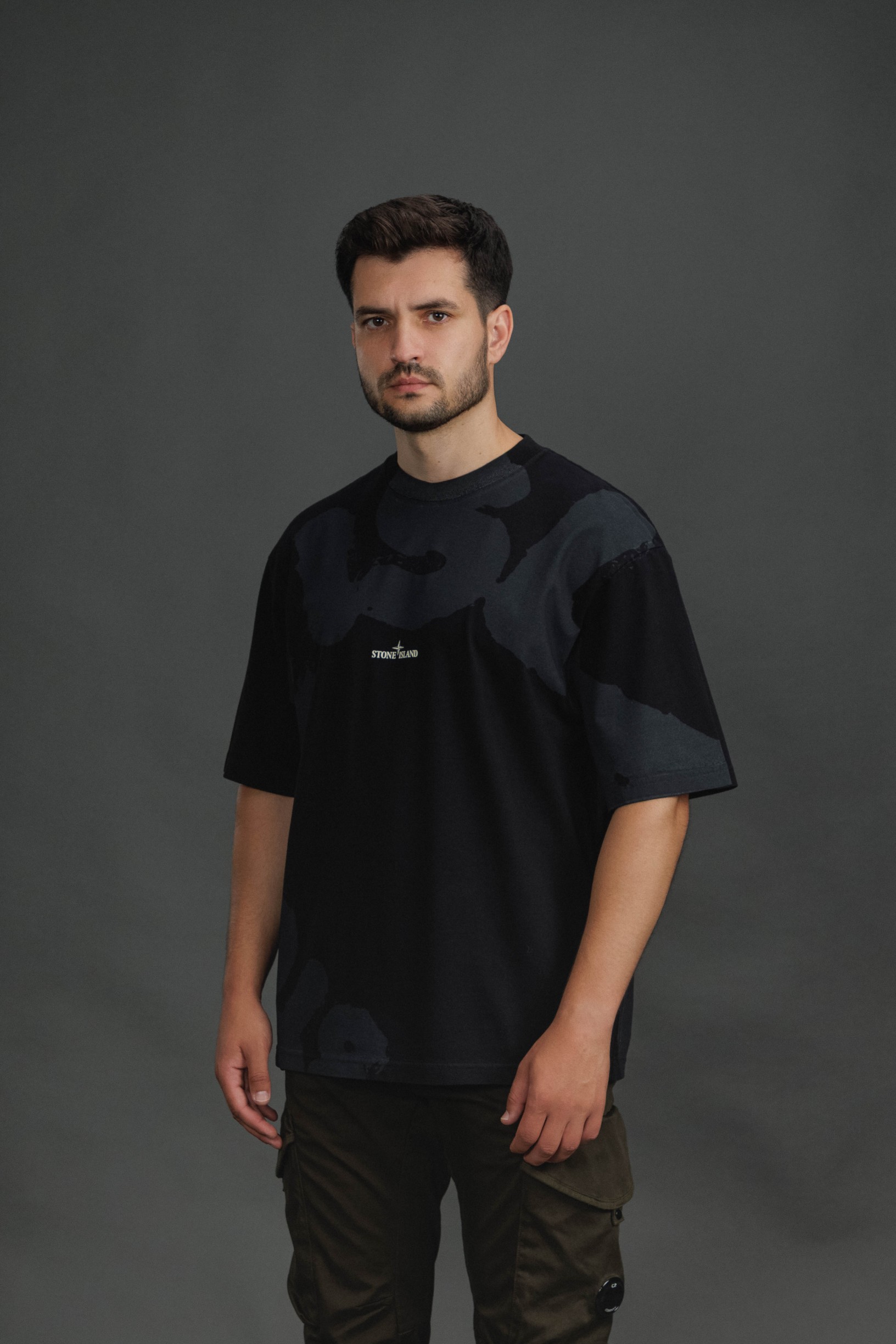 Чоловіча футболка STONE ISLAND 152100002-S0365 V0029, колір чорний